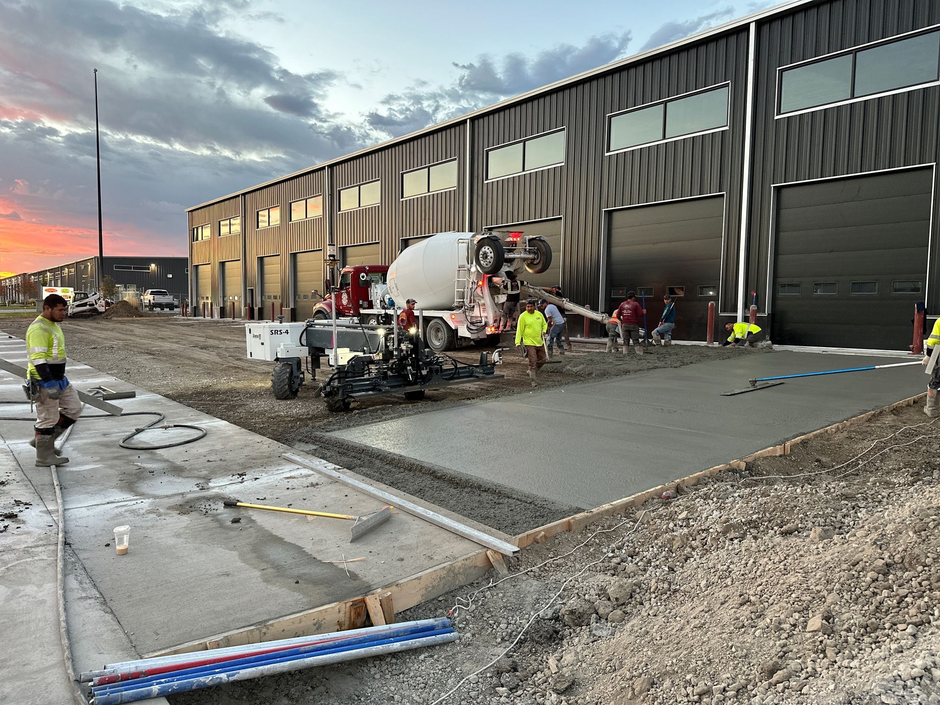 Residential driveway installation by DPS Concrete Construction